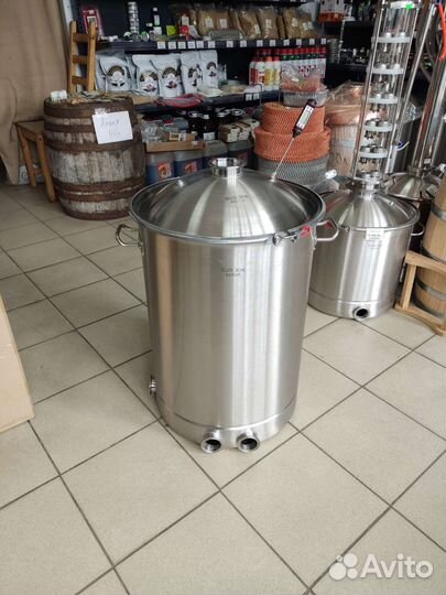 Куб кастрюля люкс 100л купольная крышка 4