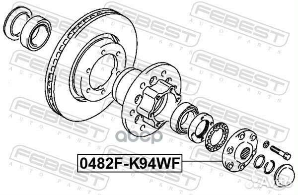 Ступица передняя flange 0482FK94WF Febest