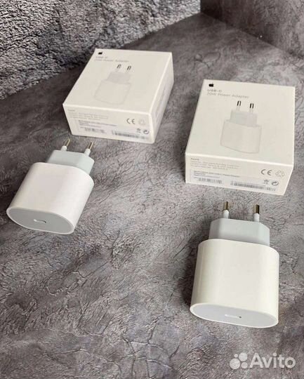 Блок питания быстрой зарядки Apple, Type-C 20W