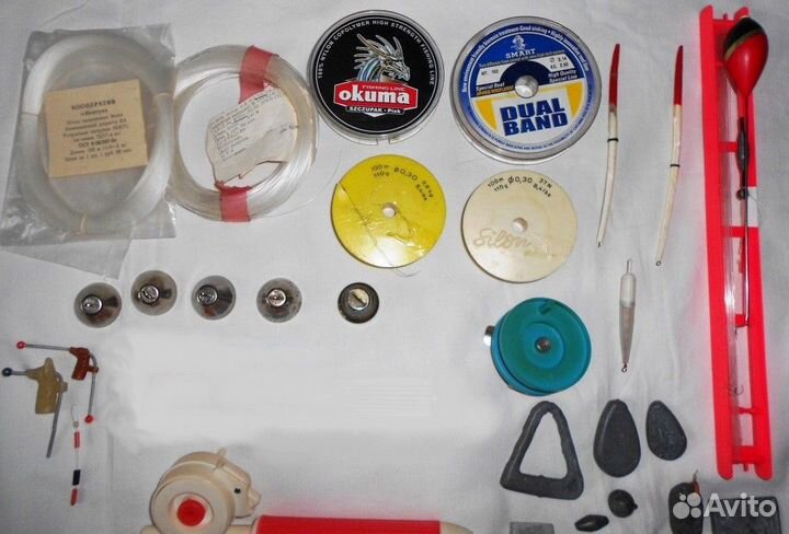 Удочка леска грузила тройники и др, СССР