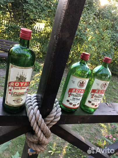 Бутылка спирт Poyal 1л времен СССР