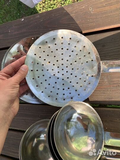 Половник нержавейка, шумовка для плова