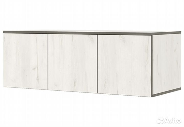 Норд Антресоль к шкафу (1200) (Дуб Крафт Белый)