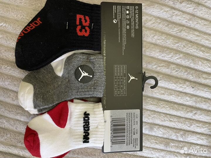 Носки детские nike 6 пар