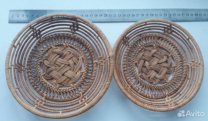 Корзиночка,Тарелочки,Хлебница Плетеные из Бамбука