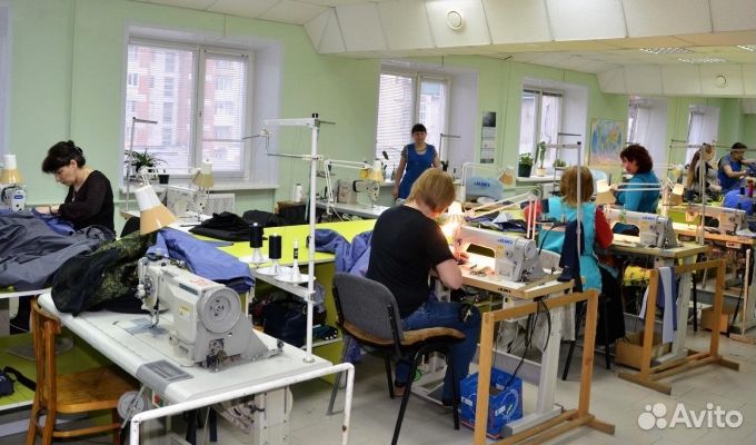Швейное производство, на станции 