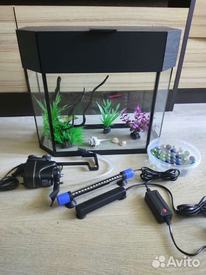 Готовый Аквариум AquaTerra 15л Панорамный