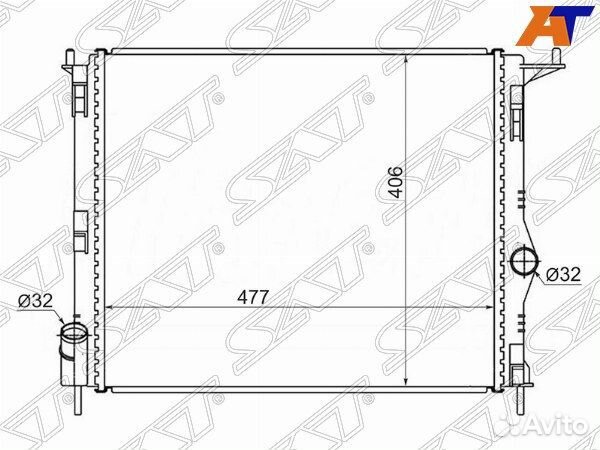 Радиатор dacia sandero