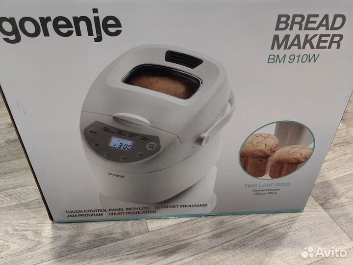 Хлебопечка gorenge bm910w