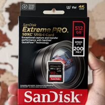 SanDisk Extreme Pro SD 200MB/S 512GB карта памяти