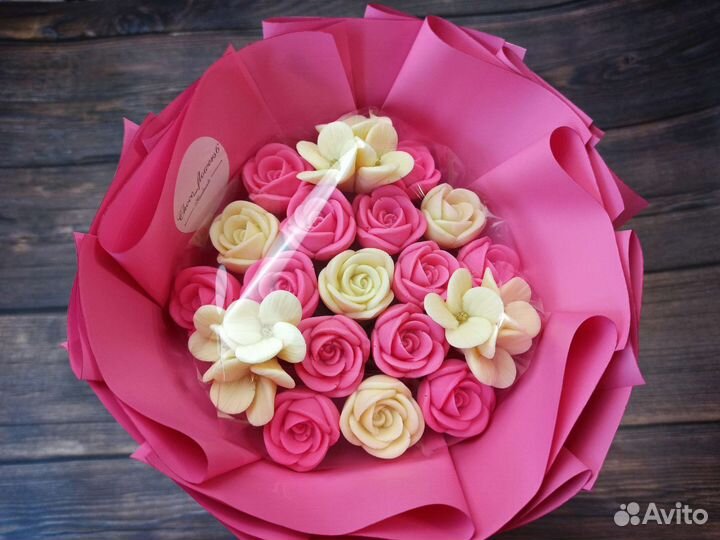 Букет из шоколадных роз, сладкий букет