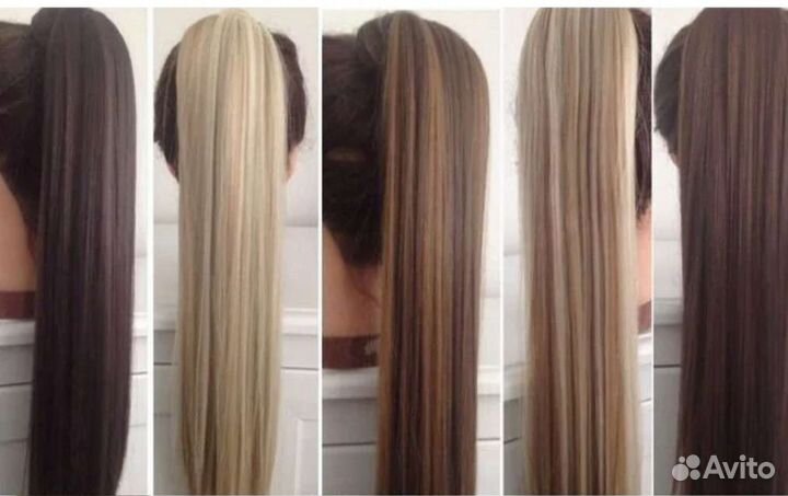 Хвосты из натуральных волос