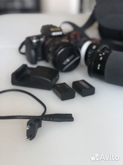 Зеркальный фотоаппарат Sony+обьективы Minolta