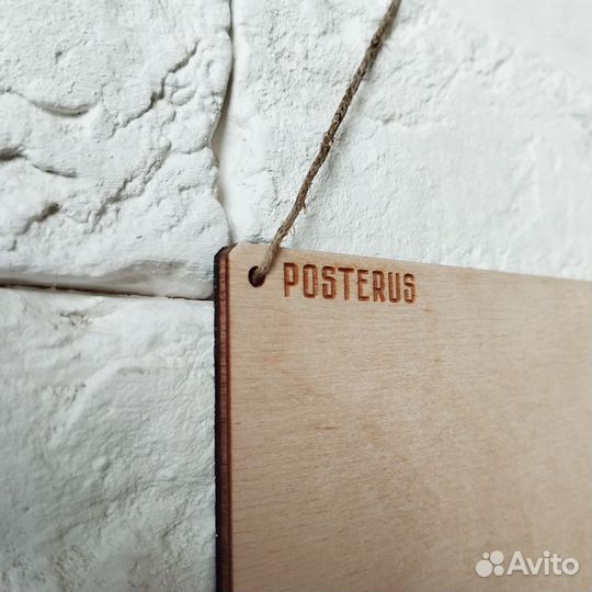 Картина на дереве, дерево, 19х27 см