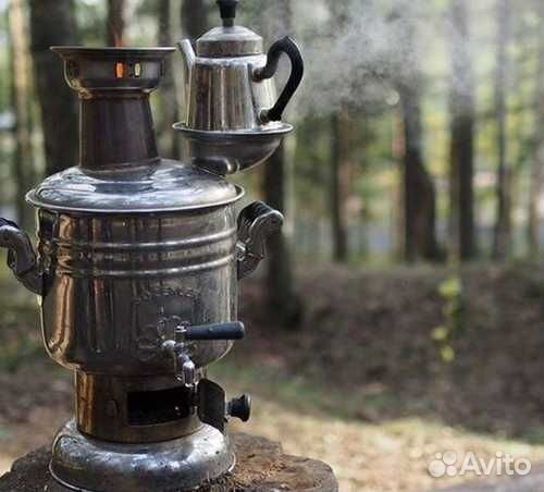 Самовар жаровой на дровах нержавейка