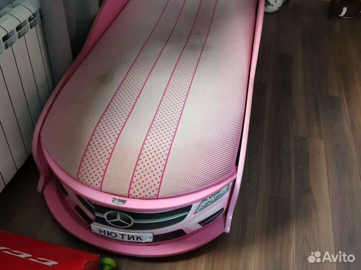 Детская кровать машина для девочки