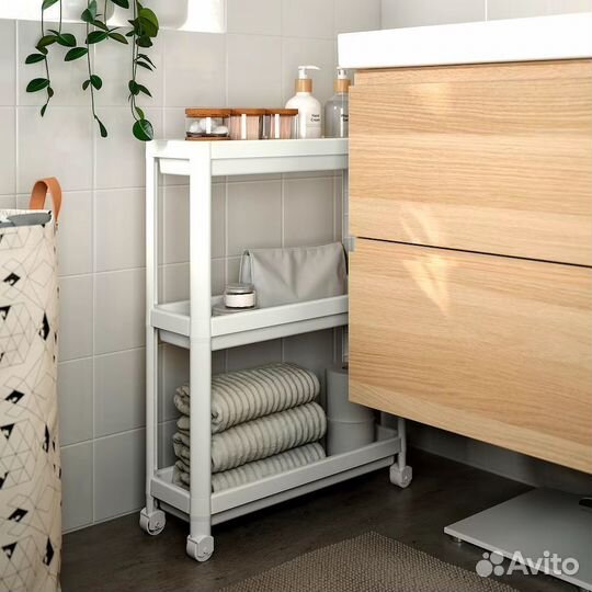 Полка тележка на колесиках IKEA доставка по РФ