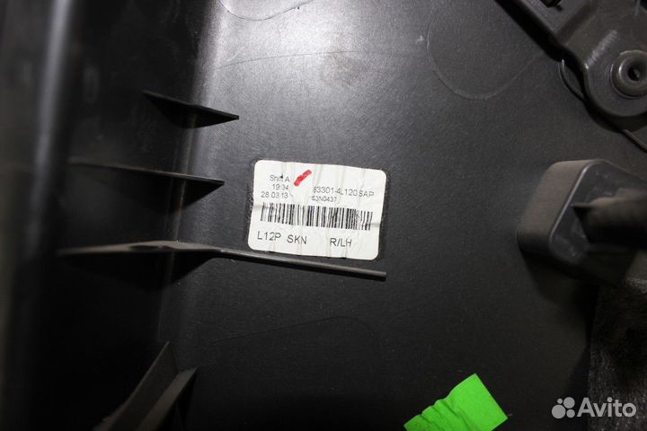 Обшивка двери задней левой Solaris 2010-2017