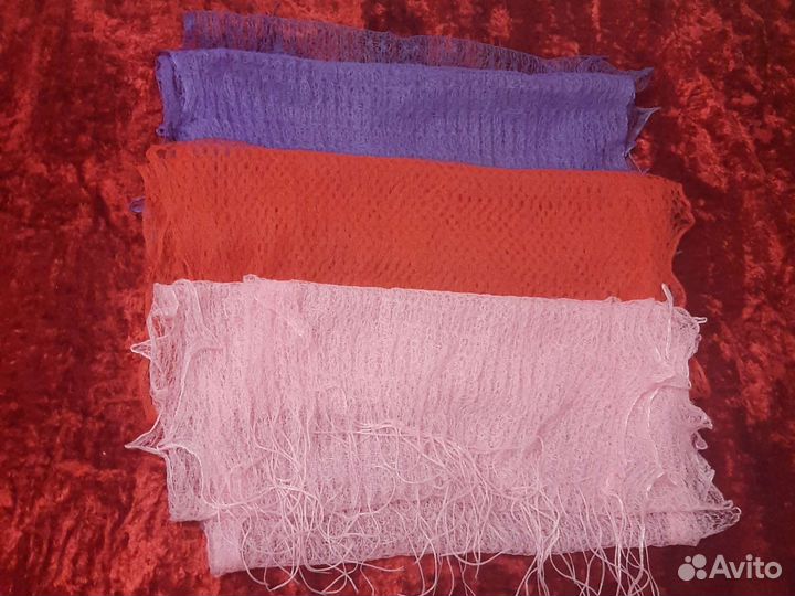 Платок СССР, газовые платочки.шарфик натуральный ш