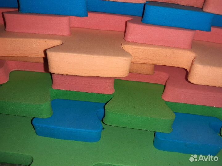 Коврик пазл для детских игровых комнат 1м на 1м