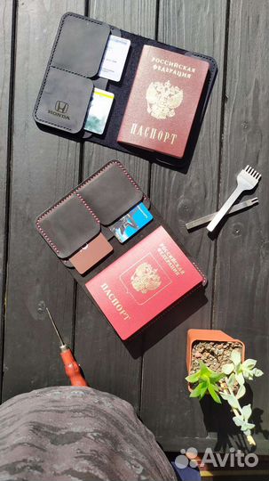 Обложка на паспорт из натуральной кожи