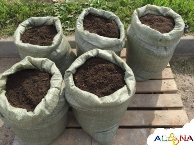 Чернозем навоз биогумус в мешках качество супер