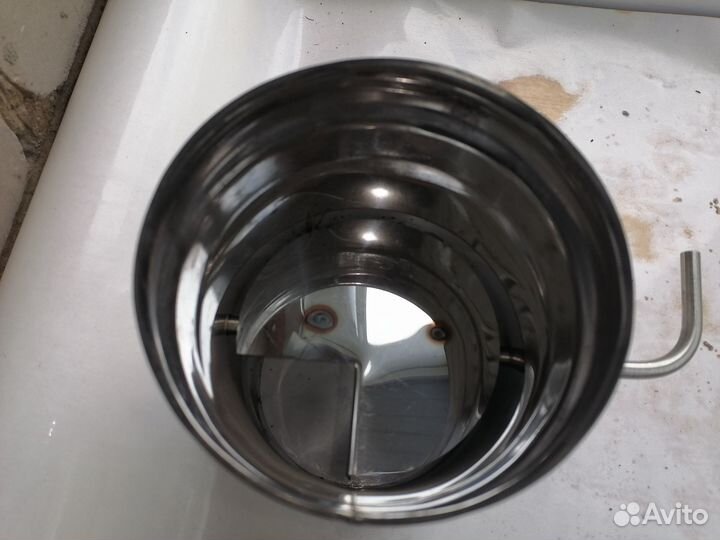 Шибер поворотный нерж. 120