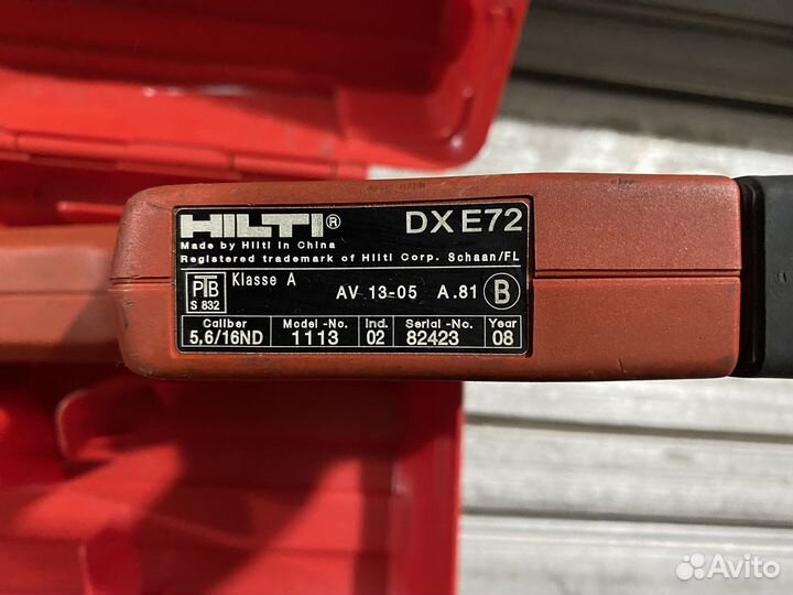 Пороховой монтажный пистолет hilti