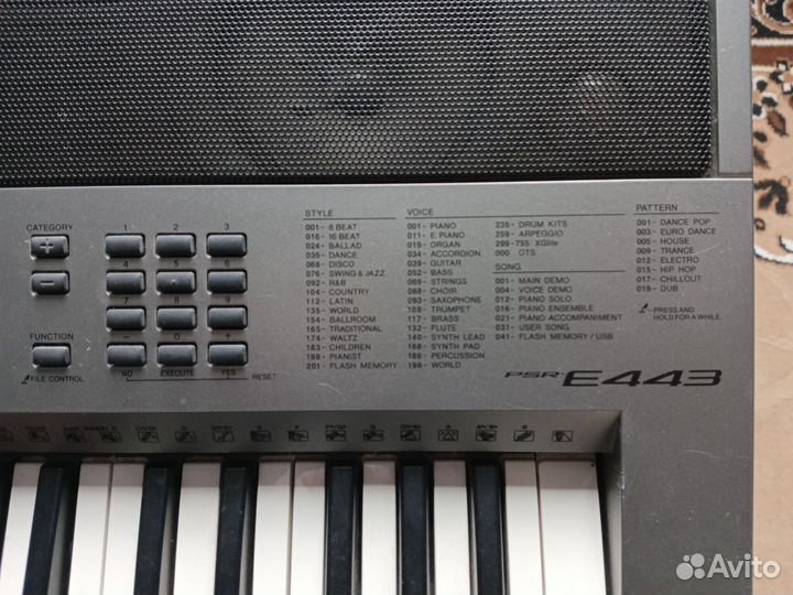 Синтезатор yamaha psr e443