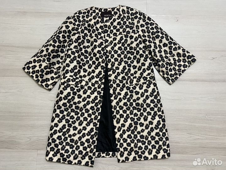 Пальто плащ леопардовый baon s