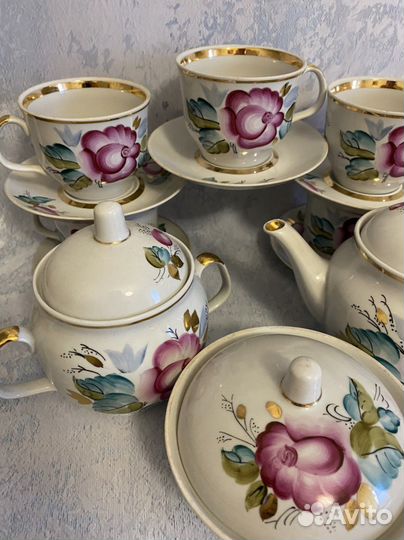 Сервиз чайный розы 13 предметов