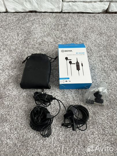 Петличный микрофон boya, петличка
