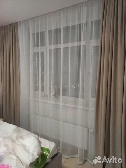 Готовые шторы канвас 2шт