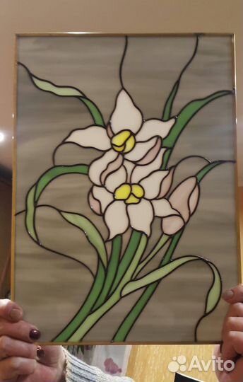 Витраж Тиффани «Нарциссы»
