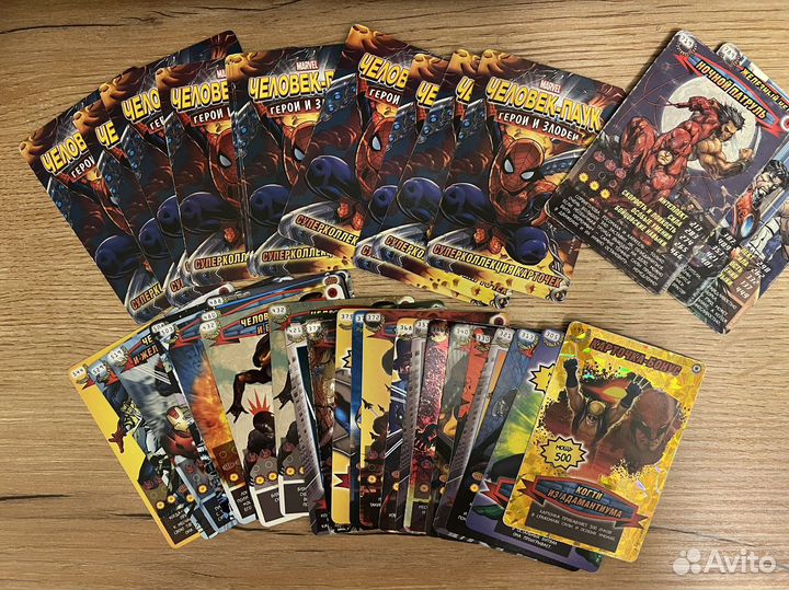Карточки человек паук