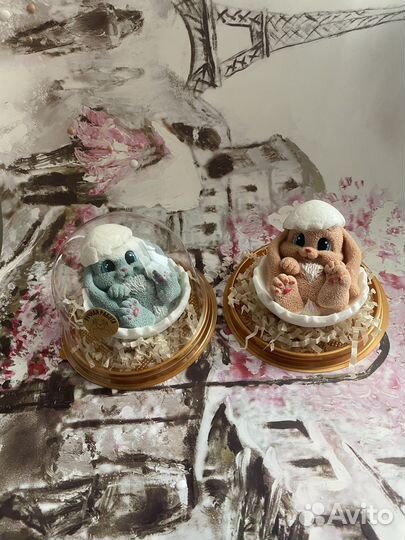 Мыло ручной работы пасхальные зайчик