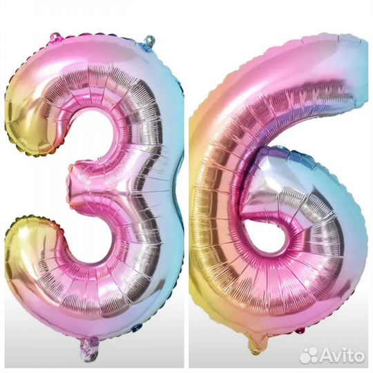 Цифра 3 и 6 на день рождения