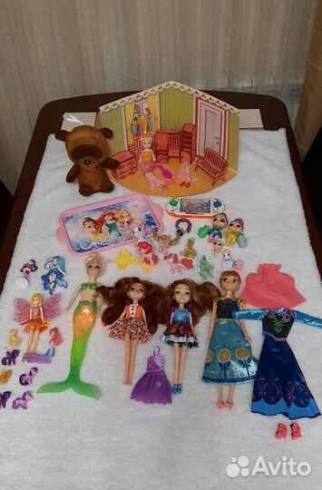 Кукла русалочка мебель литтл пони