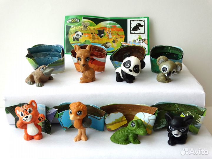 Киндер серии животных Natoons, бархатные