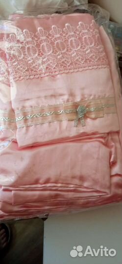 Шикарный атласный комплект Евробелья