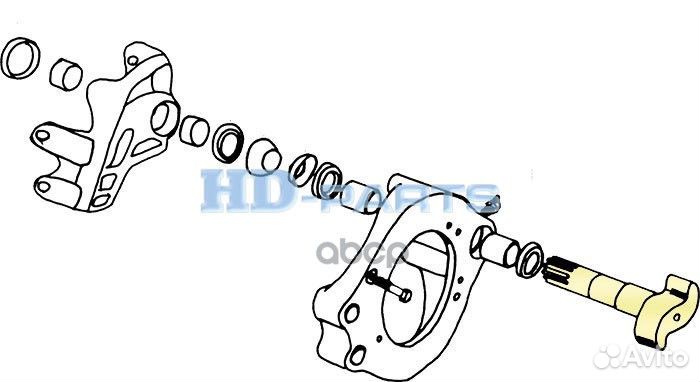 310056 вал торм левый (S) Scania 3/4 Series 31