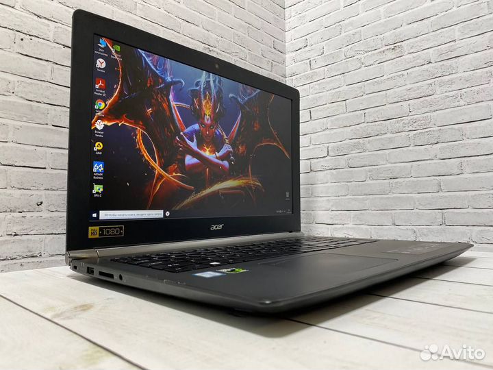 Игровой ноутбук Acer i5/8Gb/FHD/2видео/SSD/4ядра