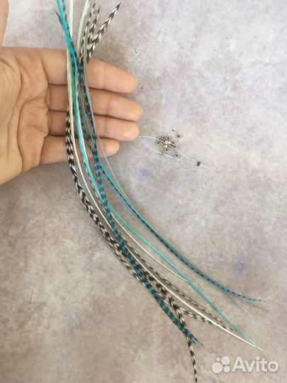 Набор перьев гризли для наращивания