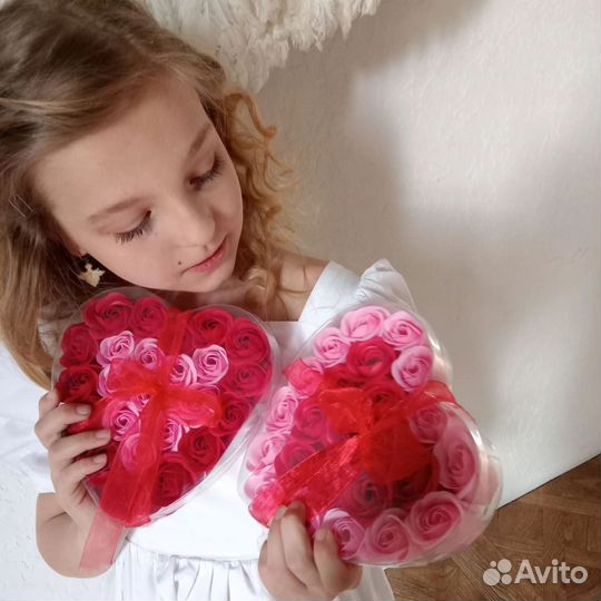 Мыльные розы сердце