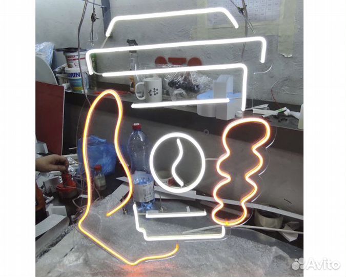 Вывески,световые объемные буквы,гибкий неон
