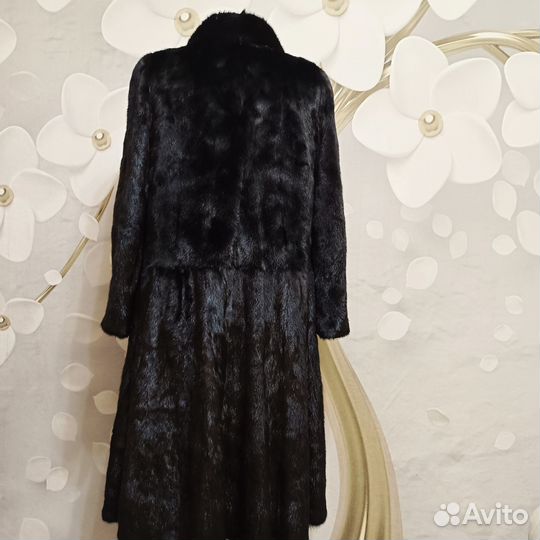 Шуба норковая длинная