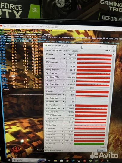 Asus 3080Ti 12 gb TUF gaming OC