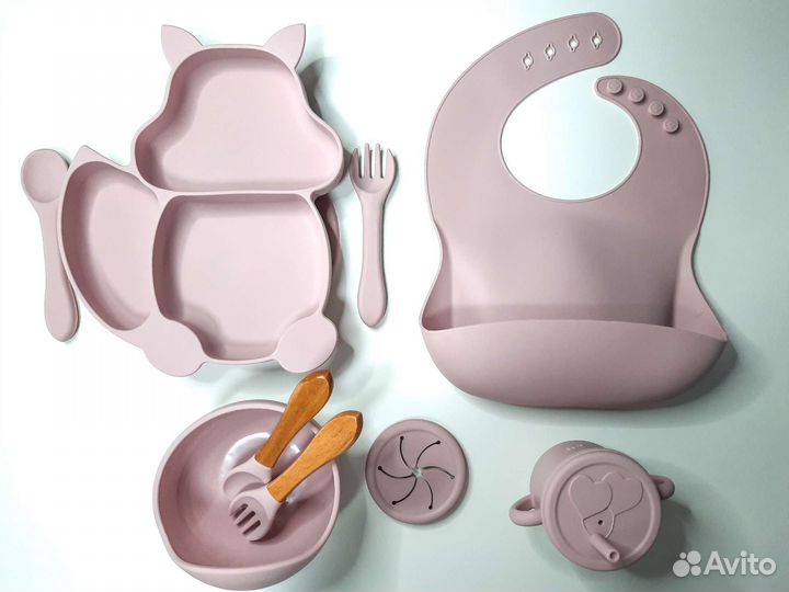 Набор силиконовой посуды для прикорма 11 предметов