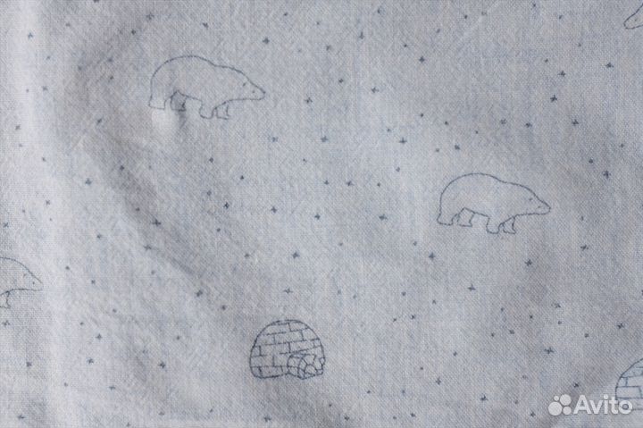 Рубашка Zara Baby с белыми медведями, р.86