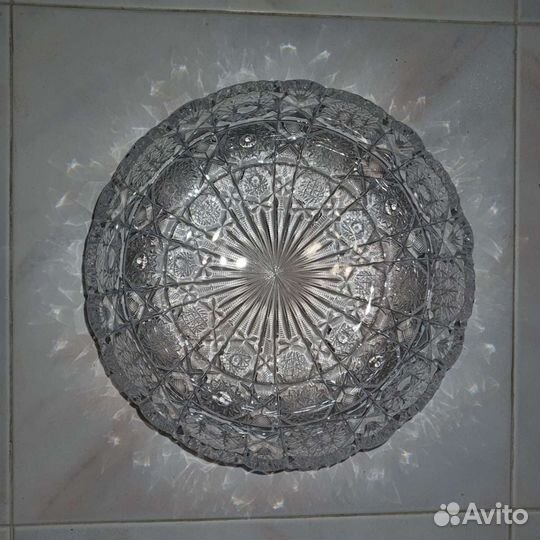 Хрустальная салатница, сахарница, ваза, ладья